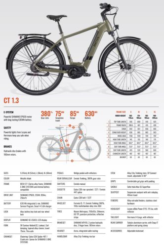 BESV CT 1.3 városi e-bike  - M