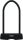 ABUS U-lakat Granit 460/150 HB230, USH tartóval, fekete