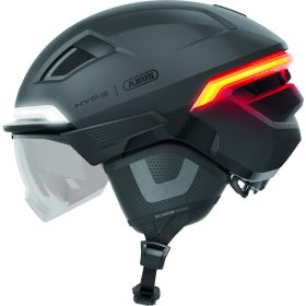   ABUS kerékpáros városi sisak HYP-E ACE, In-Mold, beépített index funkcióval és átlátszó szemüveggel, volcano titan L (57-61 cm)