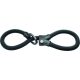 ABUS láncos lakat Infinity Loop 1806/110, fekete