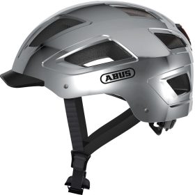   ABUS kerékpáros városi sisak Hyban 2.0, ABS, chrome silver, M (52-58 cm)