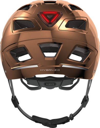 ABUS kerékpáros városi sisak Hyban 2.0, ABS, chrome rosé, M (52-58 cm)