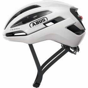   ABUS kerékpáros sport gravel sisak Taipan LED, In-Mold, shiny white, M  (54-58 cm)