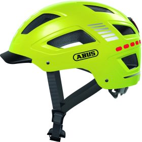   ABUS kerékpáros városi sisak Hyban 2.0 LED, ABS, signal yellow, XL (58-63 cm)