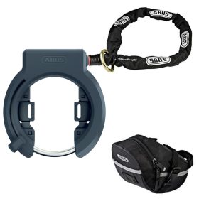   ABUS patkó lakat Granit XPlus 6950M (NR) - kulcsot nem tartja meg, XPlus zárszerkezettel + 6KS/130 lánc + ST 5950 nyeregtáska