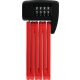 ABUS hajtogatható lakat számzárral BORDO Lite Mini 6055C/60, piros
