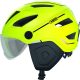 ABUS kerékpáros városi sisak Pedelec 2.0 ACE, In-Mold, beépített átlátszó szemüveggel, signal yellow, S (51-55 cm)