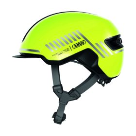   ABUS kerékpáros városi sisak Hud-Y, In-Mold, signal yellow, M (54-58 cm)