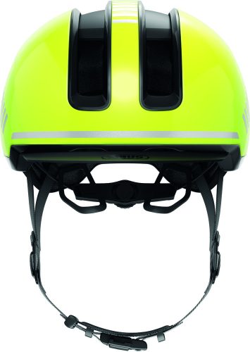 ABUS kerékpáros városi sisak Hud-Y, In-Mold, signal yellow, M (54-58 cm)