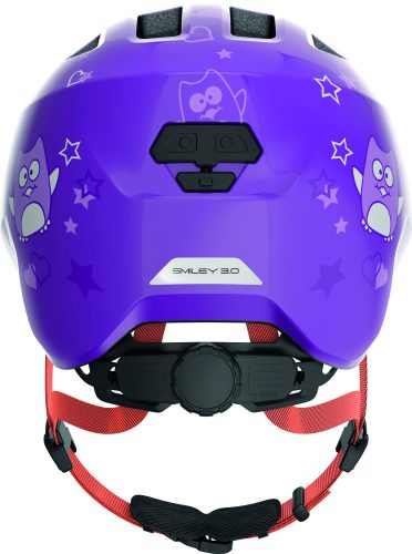 ABUS kerékpáros gyerek sisak Smiley 3.0, In-Mold, purple star, S (45-50 cm)