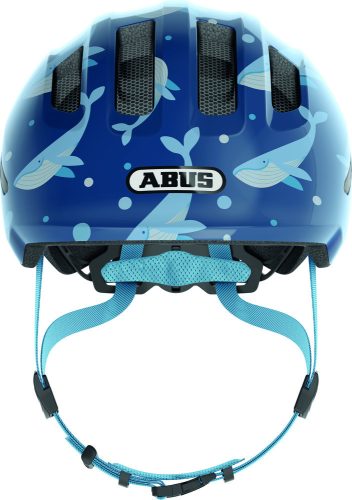ABUS kerékpáros gyerek sisak Smiley 3.0, In-Mold, blue whale, S (45-50 cm)