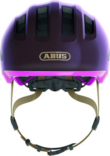 ABUS kerékpáros gyerek sisak Smiley 3.0 ACE LED, In-Mold, royal purple, S (45-50 cm)