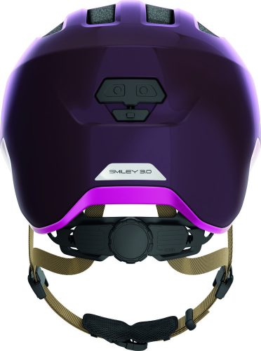 ABUS kerékpáros gyerek sisak Smiley 3.0 ACE LED, In-Mold, royal purple, S (45-50 cm)
