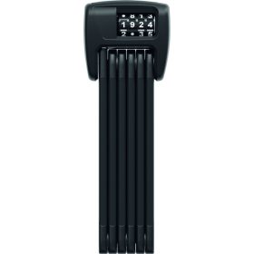   ABUS hajtogatható lakat számzárral BORDO LED 6000C/90, SH tartóval, fekete