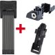 ABUS akkumulátor zár és lakat Bosch e-bike rendszerekhez, csomagtartóra (RT), Gen 2, PLUS  + ABUS lakat 6015/120 Bordo Big SH PLUS