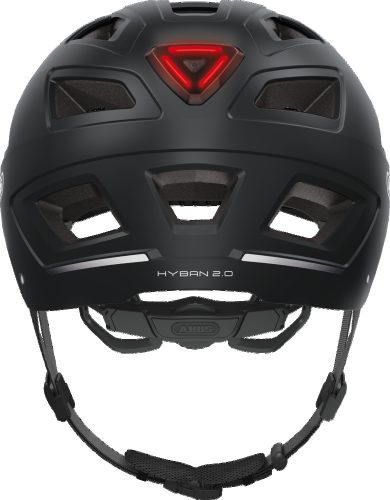 ABUS kerékpáros városi sisak Hyban 2.0, ABS, velvet black, M (52-58 cm)