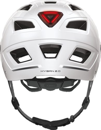 ABUS kerékpáros városi sisak Hyban 2.0, ABS, polar white, M (52-58 cm)
