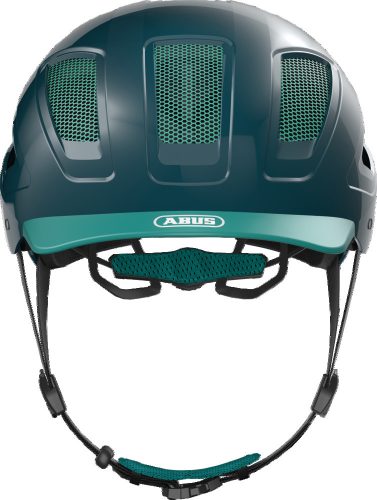 ABUS kerékpáros városi sisak Hyban 2.0, ABS, core green, M (52-58 cm)