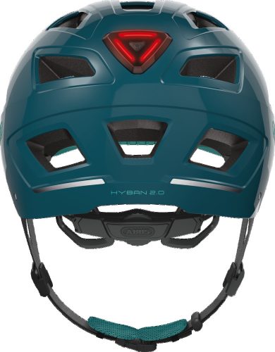 ABUS kerékpáros városi sisak Hyban 2.0, ABS, core green, M (52-58 cm)