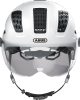 ABUS kerékpáros városi sisak Hyban 2.0 ACE, ABS, beépített átlátszó szemüveggel, polar white, M (52-58 cm)