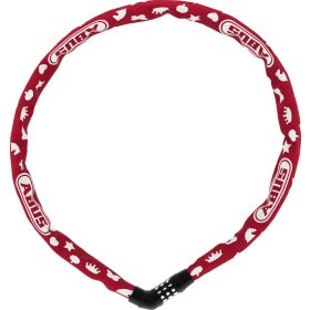   ABUS láncos lakat jelkóddal Steel-O-Chain Symbols 4804C/75, piros