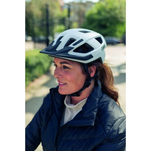 ABUS kerékpáros városi sisak Aduro 3.0, In-Mold, polar white M (52-58 cm)