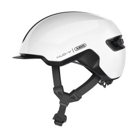   ABUS kerékpáros városi sisak Hud-Y, In-Mold, shiny white, S (51-55 cm)