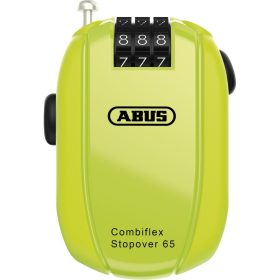   ABUS mini kábellakat számzárral Combiflex StopOver, 65 cm, neon