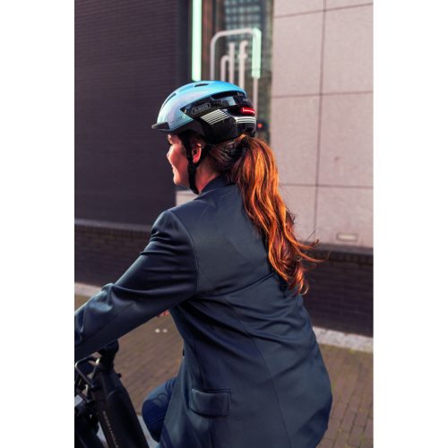ABUS kerékpáros városi sisak Purl-Y ACE, In-Mold, iced blue M (54-58 cm)