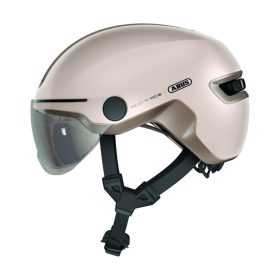   ABUS kerékpáros városi sisak Hud-Y ACE, In-Mold, beépített átlátszó szemüveggel, champange gold S (51-55 cm)