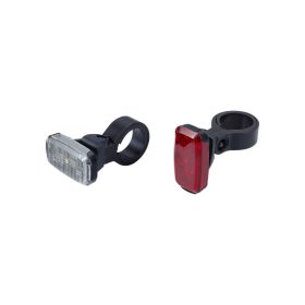   BBB Cycling kerékpáros lámpa szett BLS-148 SpotCombo, 24 és 4 lumen (első és hátsó), 3 mód, micro USB tölthető 300mAh akku, gumis felfogatással