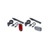 BBB Cycling kerékpáros lámpa szett BLS-148 SpotCombo, 24 és 4 lumen (első és hátsó), 3 mód, micro USB tölthető 300mAh akku, gumis felfogatással