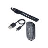 BBB Cycling kerékpáros első/hátsó lámpa BLS-149 SpotDuo, 20 lumen, 2x2 mód (első és hátsó lámpaként is használható), micro USB tölthető 300 mAh akku, gumis felfogatással