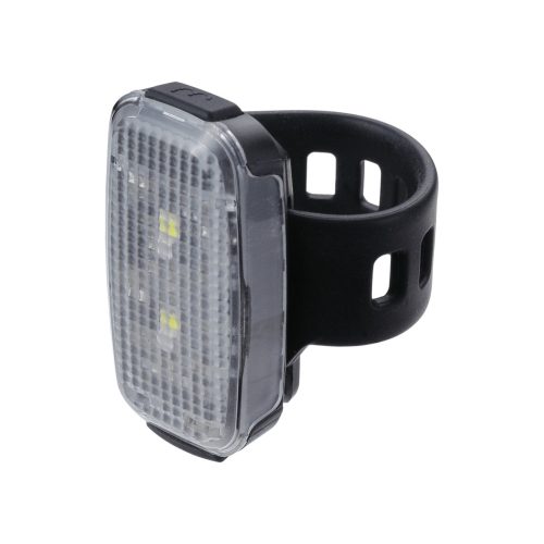 BBB Cycling kerékpáros első/hátsó lámpa BLS-149 SpotDuo, 20 lumen, 2x2 mód (első és hátsó lámpaként is használható), micro USB tölthető 300 mAh akku, gumis felfogatással