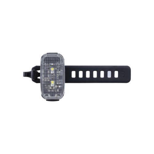 BBB Cycling kerékpáros első/hátsó lámpa BLS-149 SpotDuo, 20 lumen, 2x2 mód (első és hátsó lámpaként is használható), micro USB tölthető 300 mAh akku, gumis felfogatással