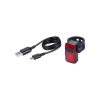 BBB Cycling kerékpáros hátsó lámpa BLS-152 Spark 2.0, 10 lumen, 4mód, USB C tölthető 300 mAh akku, gumis felfogatással