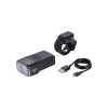 BBB Cycling kerékpáros első lámpa BLS-161 NanoStrike, 600 lumen, 6 mód, micro USB tölthető 2000mAh akku, gumis felfogatással