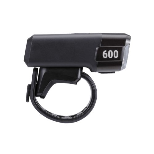 BBB Cycling kerékpáros első lámpa BLS-161 NanoStrike, 600 lumen, 6 mód, micro USB tölthető 2000mAh akku, gumis felfogatással