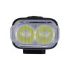 BBB Cycling kerékpáros első lámpa BLS-172 StrikeDuo, 1600 lumen, 7 mód, USB-C tölthető 5200 mAh akku, gumis felfogatással, távirányító kompatibilis (BLS-179)