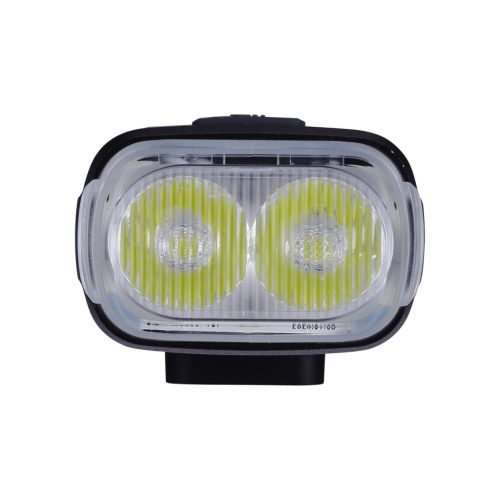 BBB Cycling kerékpáros első lámpa BLS-172 StrikeDuo, 1600 lumen, 7 mód, USB-C tölthető 5200 mAh akku, gumis felfogatással, távirányító kompatibilis (BLS-179)