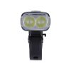 BBB Cycling kerékpáros első lámpa BLS-172 StrikeDuo, 1600 lumen, 7 mód, USB-C tölthető 5200 mAh akku, gumis felfogatással, távirányító kompatibilis (BLS-179)