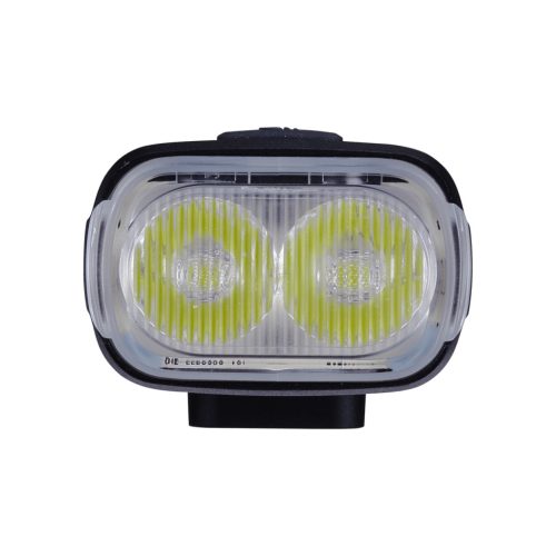 BBB Cycling kerékpáros első lámpa BLS-173 StrikeDuo, 2000 lumen, 7 mód, USB-C tölthető 6700 mAh akku, gumis felfogatással, távirányítóval a csomagban (BLS-179)