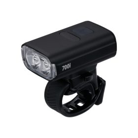   BBB Cycling kerékpáros első lámpa BLS-262i NanoStrike 700i, 700 lumen, 7 mód, USB-C tölthető akku, gumis felfogatás, visszajelzővel, távirányító kompatibilis (BLS-179/178i)