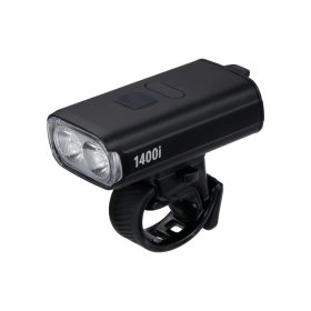   BBB Cycling kerékpáros első lámpa BLS-271i StrikeDuo 1400i, 1400 lumen, 8 mód, USB-C tölthető akku, gumis felfogatás, visszajelzővel, távirányító kompatibilis (BLS-179/178i)