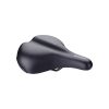 BBB Cycling kerékpáros nyereg BSD-102 ComfortPlus Relaxed, unisex, kiegyenesedett testtartáshoz ajánlott, emlékező szivacsos, 205mm széles, fekete