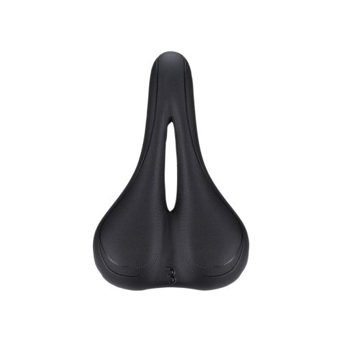 BBB Cycling kerékpáros nyereg BSD-67 LadySport, női, verseny és sportos kerékpározási testtartáshoz, 162mm széles, fekete