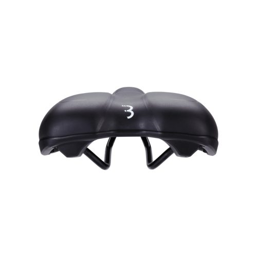 BBB Cycling kerékpáros nyereg BSD-91 Meander Active, unisex, aktív kerékpározási testtartáshoz, 170mm széles, fekete