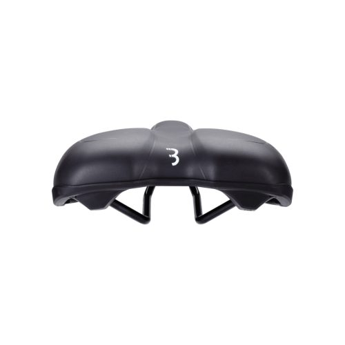 BBB Cycling kerékpáros nyereg BSD-92 Meander Active, unisex, aktív kerékpározási testtartáshoz, 185mm széles, fekete