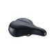 BBB Cycling kerékpáros nyereg BSD-93 Meander Relaxed, unisex, laza kerékpározási testtartáshoz, 205mm széles, fekete