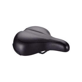   BBB Cycling kerékpáros nyereg BSD-94 Meander Upright, unisex, kiegyenesedett kerékpározási testtartáshoz, 225mm széles, fekete